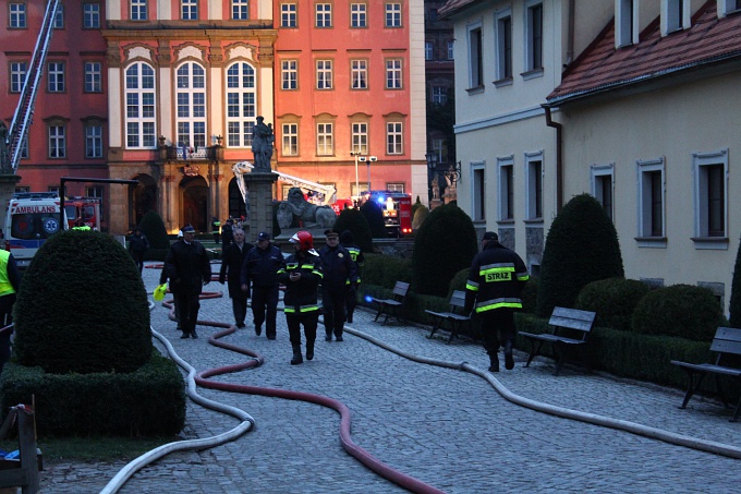 Pożar na zamku Książ