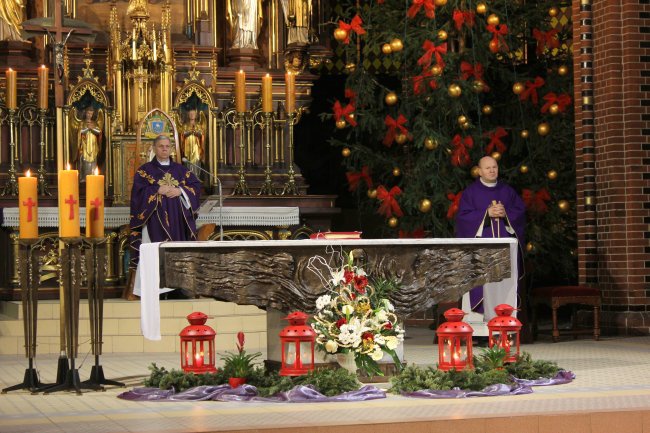 Życzenia świąteczne na gliwickim rynku