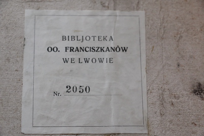 Odnawianie starodruków franciszkańskich