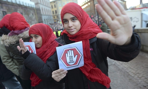Protestowali przeciw islamofobii