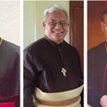 Od lewej: Abp Berhaneyesus Demerew Souraphiel, arcybiskup Addis Abeby (Etiopia), bp Soane Patita Paini Mafi, biskup diecezji Tonga, (Wyspy Tonga), abp Francis Xavier Kriengsak Kovithavanij, arcybiskup Bangkoku (Tajlandia)