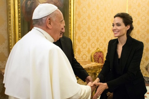 Papież przyjął dziś Angelinę Jolie