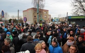 Manifestacja poparcia dla górników kopalni "Brzeszcze"