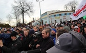 Manifestacja poparcia dla górników kopalni "Brzeszcze"