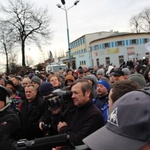 Manifestacja poparcia dla górników kopalni "Brzeszcze"