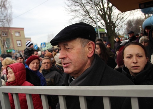 Manifestacja poparcia dla górników kopalni "Brzeszcze"