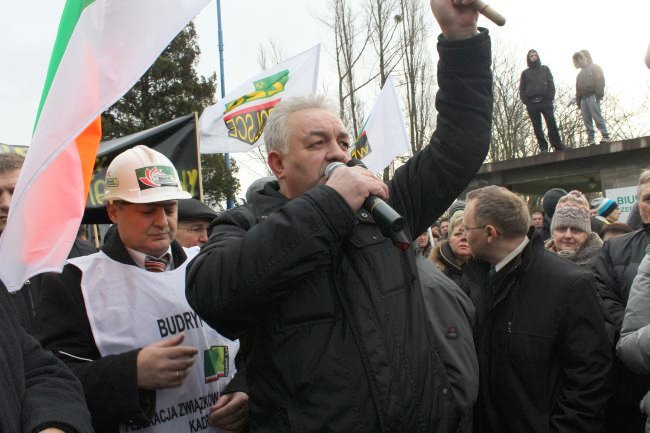 Protest w Sośnicy w obronie kopalń