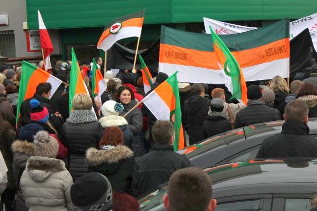 Protest w Sośnicy w obronie kopalń