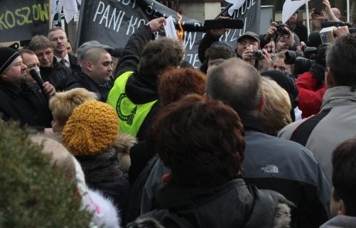 Protest w Sośnicy w obronie kopalń