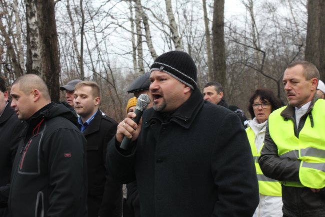 Protest w Sośnicy w obronie kopalń