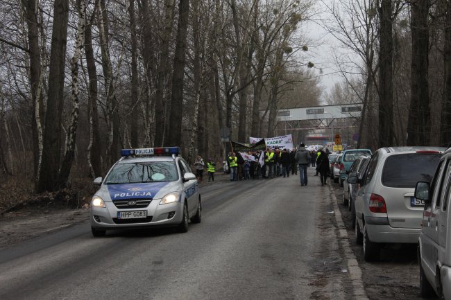 Protest w Sośnicy w obronie kopalń