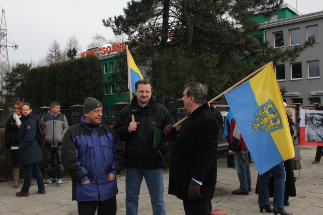 Protest w Sośnicy w obronie kopalń