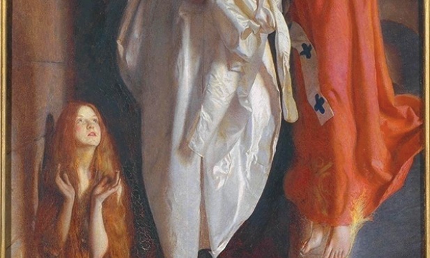 Frank Cadogan Cowper „Św. Agnieszka w więzieniu”  olej na płótnie, 1905 Galeria Tate, Londyn