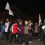 Protest mieszkańców pod kopalnią "Brzeszcze"