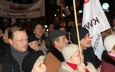 Protest mieszkańców pod kopalnią "Brzeszcze"