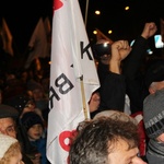 Protest mieszkańców pod kopalnią "Brzeszcze"