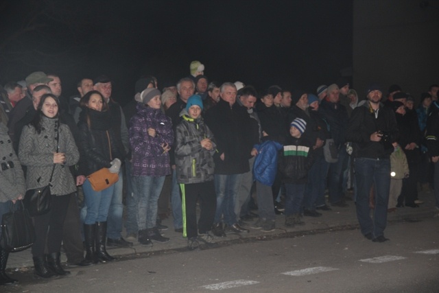 Protest mieszkańców pod kopalnią "Brzeszcze"