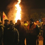 Protest mieszkańców pod kopalnią "Brzeszcze"