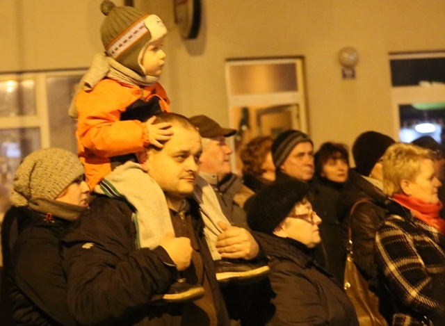 Protest mieszkańców pod kopalnią "Brzeszcze"