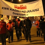 Protest mieszkańców pod kopalnią "Brzeszcze"