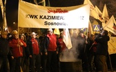 Protest mieszkańców pod kopalnią "Brzeszcze"