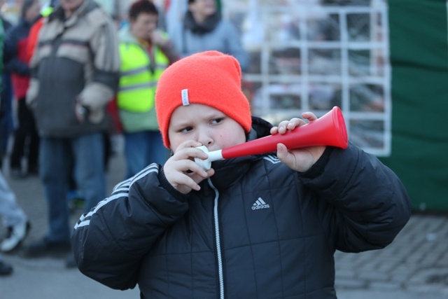 Protest mieszkańców pod kopalnią "Brzeszcze"