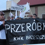 Protest mieszkańców pod kopalnią "Brzeszcze"