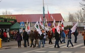 Protest mieszkańców pod kopalnią "Brzeszcze"