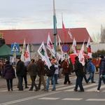 Protest mieszkańców pod kopalnią "Brzeszcze"