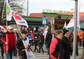 Protest mieszkańców pod kopalnią "Brzeszcze"