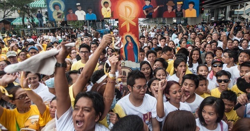 Powitanie Franciszka w Manili