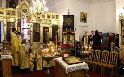 Liturgia święta w krakowskiej cerkwi