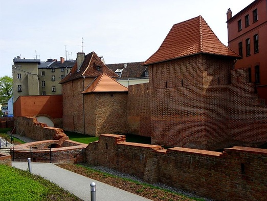 Fragment dawnych murów obronnych Poznania
