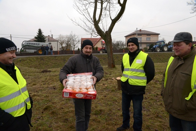 Rolnicza blokada pod Zwoleniem