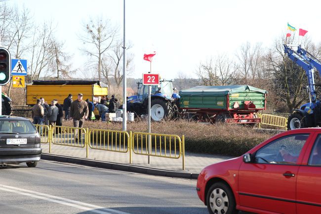 Protest rolników w Krzeszycach