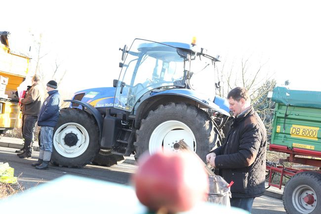 Protest rolników w Krzeszycach