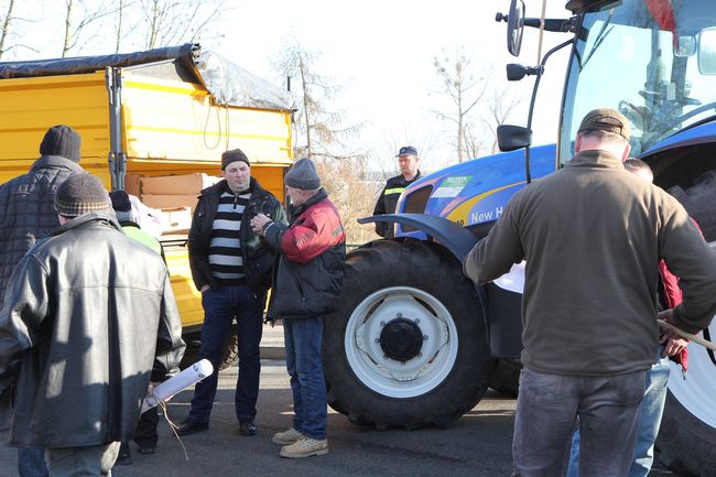 Protest rolników w Krzeszycach