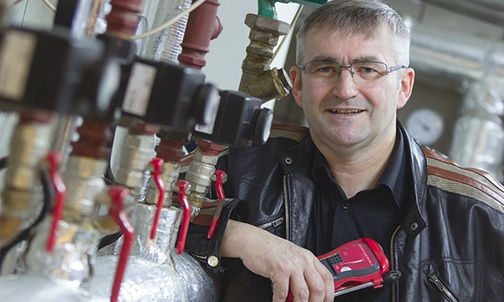 Andrzej Strączek, organizator kursów Alfa, ojciec siedmiorga dzieci, mieszka w Czyżowicach