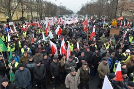 Rolnicy protestowali w Warszawie