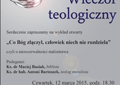 Wieczór teologiczny, Katowice, 12 marca