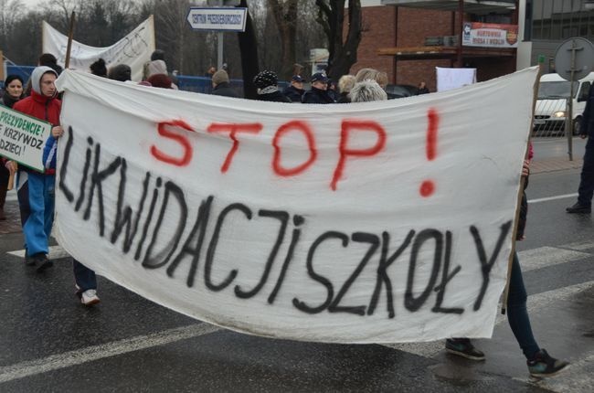 Protest na ulicach Ostrowca