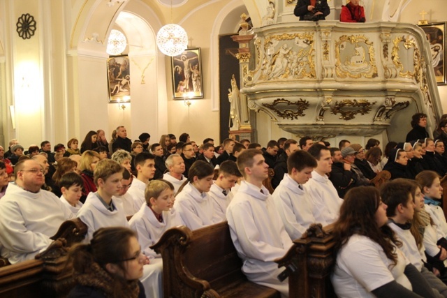 Powitanie znaków ŚDM w Skoczowie