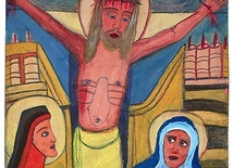 Obraz „Chrystus ukrzyżowany” laureatka namalowała w 1992 r.