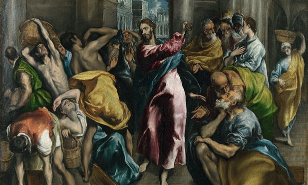 Wypędzenie przekupniów ze świątyni. El Greco