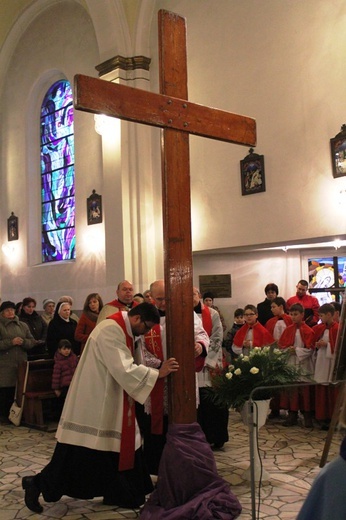 Krzyż ŚDM i ikona Matki Bożej w Wiśle