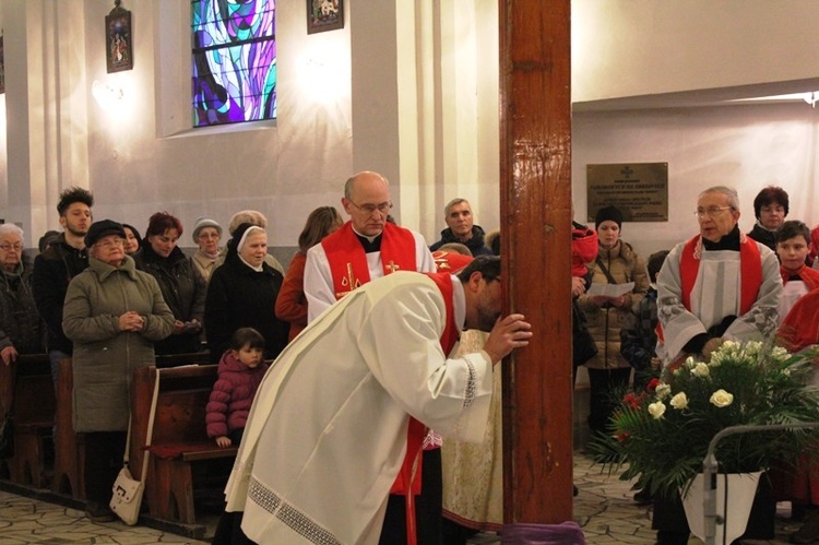 Krzyż ŚDM i ikona Matki Bożej w Wiśle