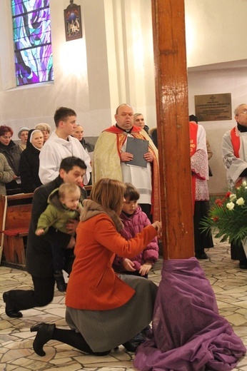 Krzyż ŚDM i ikona Matki Bożej w Wiśle