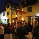 Krzyż ŚDM i ikona Matki Bożej w Żywcu