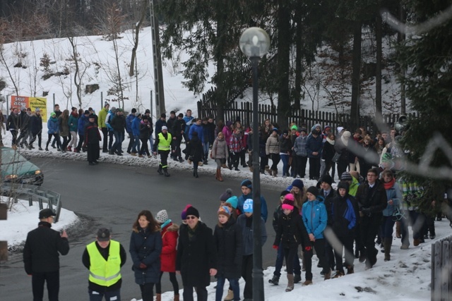 Znaki ŚDM w Istebnej