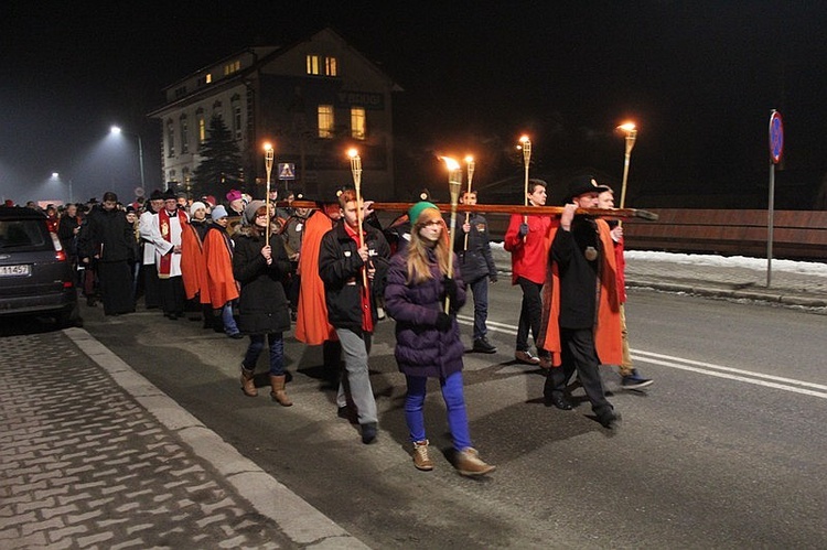 Krzyż i ikona Matki Bożej w Szczyrku